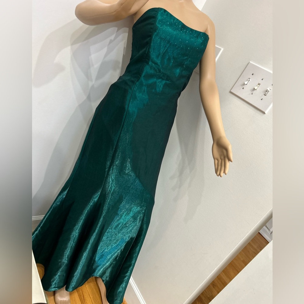 Fabulous Strapless Rayon Evening Gown!